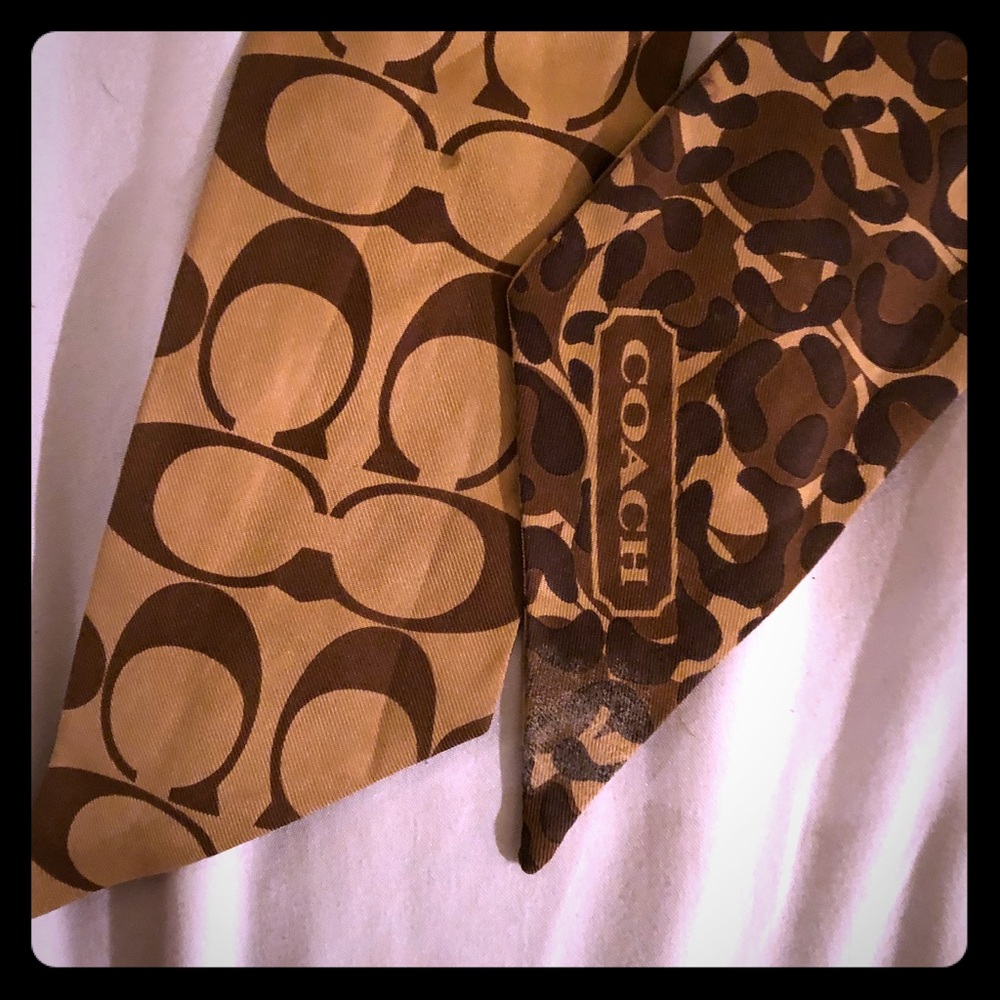Coach hair scarf